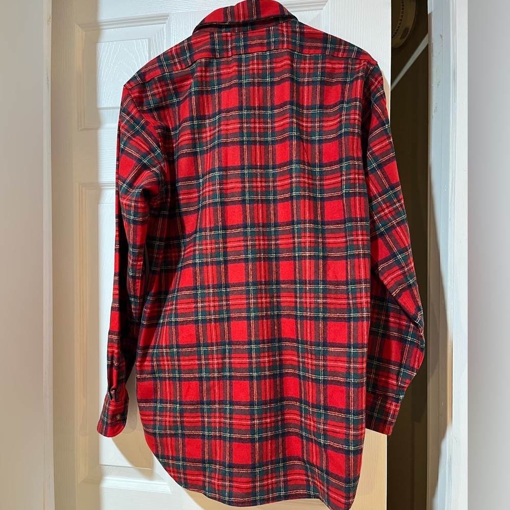 Authentic Wool Pendleton Tartan Button Up Size Me… - image 2